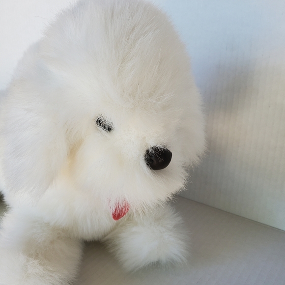 Vintage 80s Applause Plush White Dog Pup Brewster 13778 Bichon Frise Samoyed 14" - Picture 4 of 11